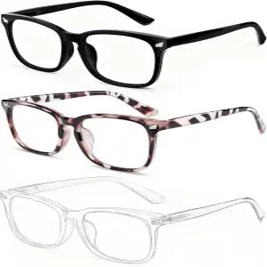 여성용 WINTOOO 블루 라이트 글래스 99 차단 안경 컴퓨터 유리 게임 TV 폰 화면 리더 사각 프레임 눈의