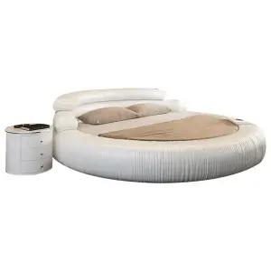 수입침대 대형 둥근 매트리스 받침 침대 프레임