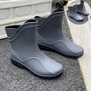 작업장화 물결 디자인 웨이브 레인부츠 주방장화 작업화