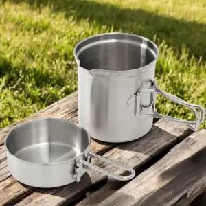 ( )캠핑 낚시 등산 미니코펠 백패킹 라면냄비 원형 식기