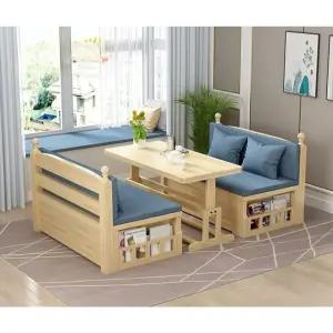 침대 테이블 겸용 원목 소파 베드트레이 우드 접이식 다용도 책상 식탁