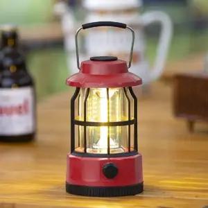 ( )COB 레트로 캠핑랜턴 L2 낚시 텐트등 레드