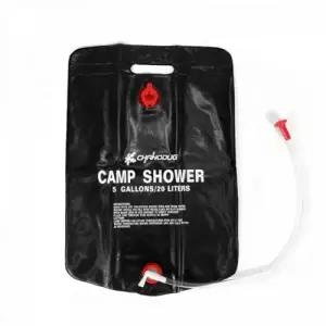 ( )휴대용 캠핑 샤워기 20l 태양열 야외 샤워기 20l 물주머니 샤워