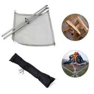 ( )접이식 화로대 메쉬망사 통풍 스텐 휴대용 캠핑