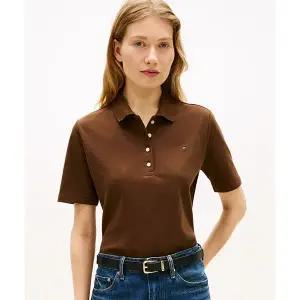 타미힐피거 TOMMY HILFIGER 코튼 스트레치 피케 폴로 티셔츠 T22G1TPI051WT1GV0 366125