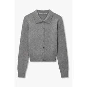 [알렉산더왕] 핫픽스 크롭 가디건 그레이 153592135