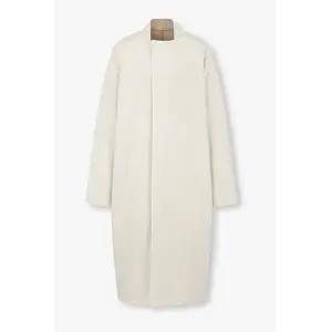 [릭오웬스] 히든 더블 스냅 오버사이즈 코트 크림 153592820