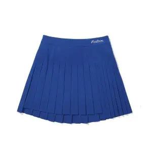 [말본골프] 언발란스 플리츠 스커트 블루 153593420