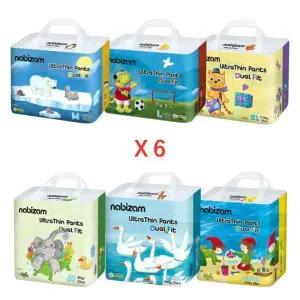 나비잠 울트라씬듀얼핏(팬티) x6팩 중형 대형 특대형 점보 키즈형 주니어형