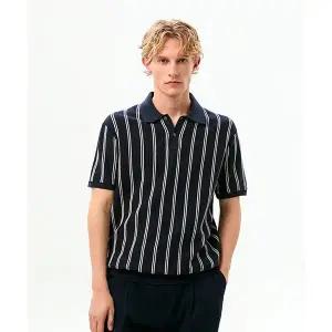 타미힐피거 TOMMY HILFIGER 버티컬 스트라이프 폴로 스웨터 T12G0KPN200MT1C1G 366701