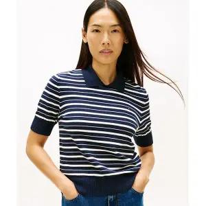 타미힐피거 TOMMY HILFIGER 코튼 저지 폴로 스웨터 T22G1KTO050WT10A6 366763