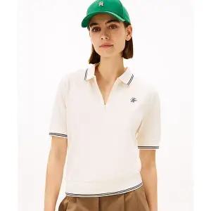 타미힐피거 TOMMY HILFIGER 하프 집업 반팔 폴로 티셔츠 T22G0TPI031WT1AEF 366919