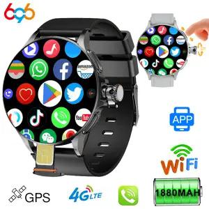 호환  4G  32G ROM 안드로이드 스마트 시계 남성 인터넷 액세스 비디오 통화 GPS HD 카메라 NFC 4G SIM 카