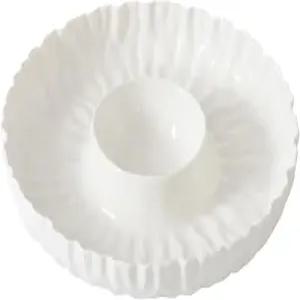 팜파 베이 마스칼리 비앙카 칩 딥 13인치 D x 2인치 높이 소형 흰색