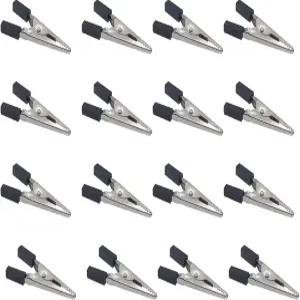 TTBellok 40개 새장 안전 클립 언 블랙 1.89x0.7인치 앵무새 햄스터 기니피그 토끼 경량 미끄럼 방지에