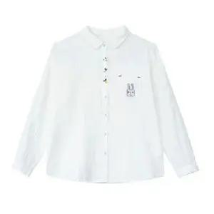 여사친 가을 고급세련핏 셔츠 이중 면사 캐릭터 자수 상의 긴팔 카디건 인기3