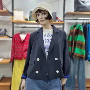 베네통/애플아울렛/소매 포인트 더블 자켓/BAJKF1531