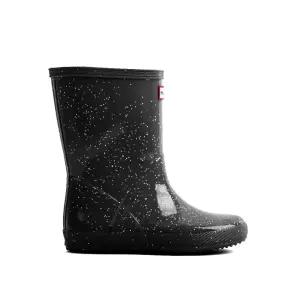 (헌터) 키즈 퍼스트 자이언트 글리터 레인  부츠 블랙   HTKCG2TSFK22