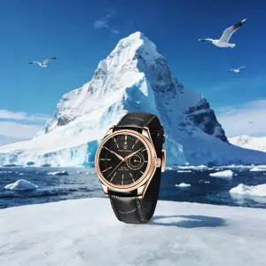 호환  파가니 디자인 남성용 럭셔리 쿼츠 시계 저키한 디자인 절제된 광택 방수 VH65 무브먼트 사파이어 미