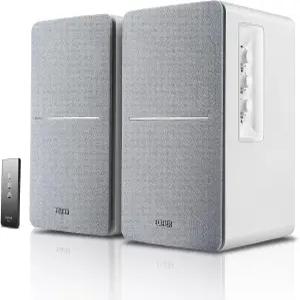 Edifier R1280T 전원 책장 스피커 - 2.0 활성 근거리 스튜디오 모니터 흰색 인클로저 42와트 RMS