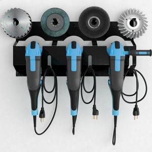 앵글 그라인더 홀더 금속 랙 스탠드 보관 커터 폴리 셔 용 코드 행거가있는 벽 마운트 브래킷