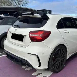 호환  메르세데스 A 클래스 W176 W177 A180 A200 A250 A260 A45 AMG 2013-2022 해치백용 리어 스포일러 루