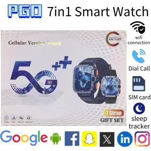 호환  2026 PGD 안드로이드 스마트워치 글로벌 4G 8GB RAM 128GB ROM 듀얼 카메라 GPS NFC 스테인리스 스틸