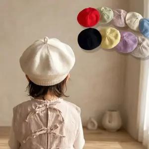 데일리 단색 파스텔 아동 니트 베레모 9종 205061 sdt1+8EQe