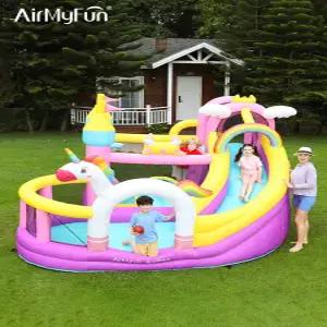 더류현 실내외 에어놀이터 유니콘 매트놀이터 대형 에어놀이방 미끄럼틀 유니콘성