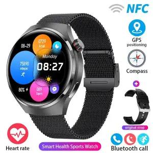 호환  스마트워치 GT4Pro 걸음 수 측정 거리 추적 무선 통화 스마트워치 수면 모니터링 풀 터치 스포츠 남