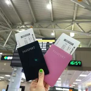 여권케이스 블랙 핑크 보관 수납 티켓 nfe7+4Opx