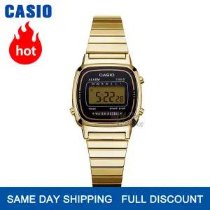 호환  Casio watch 골드 여성 시계 최고 방수 쿼츠 시계 여성 디지털 스포츠 LED가   relogio feminino rel