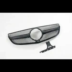 호환  AMG 스타일 프론트 그릴 상단 범퍼 후드 메쉬 그릴 메르세데스 W207 C207 A207 E 클래스 쿠페 2도어