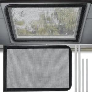 푸노모 RV 통풍구 버그 스크린 23.25 L x 15.25 W 유니버설 핏 블랙 정밀 직조 메쉬 패브릭 캠핑카