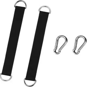 2 PCS 트리 스윙 스트랩 행잉 키트 피트니스 풀업 시트 해먹 플랭크 헬스장용 케이블 기계 부착물