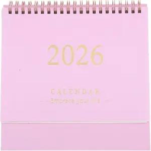 토이비안 데스크 캘린더 2025-2026 2025년 7월부터 2026년 12월까지 스탠딩 플립 플래너 트윈 와이어