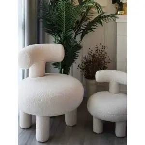 등받이 신발교환 의자 둥근 체어 현관 낮은 발판