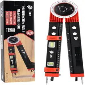 Lionz Miter는 각도 측정기 14피트 다기능 정밀 저울 나침반이 있는 그림 걸이 도구 아버지의 날 선물 남편