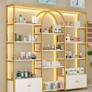 화장품 진열장 캐비닛 소품 미용실 선반 정리대 진열대 뷰티