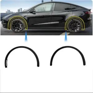 호환  테슬라 모델 Y 2020 2021 2022 2023 2024 앞뒤 휠 아치 스크래치 방지 펜더 장식 보호 커버