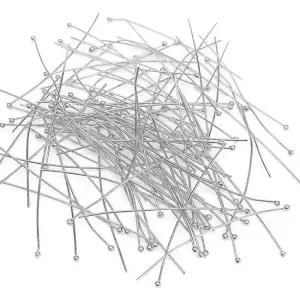 귀걸이공예 스텐레스 플랫 헤드 볼핀 실버 100개입 귀걸이핀