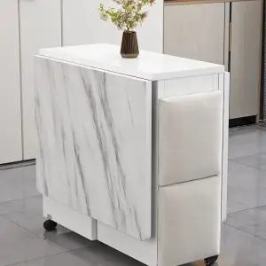 접이식 식탁 확장형 간이 원룸 거실 이동식 폴딩 카페 원형