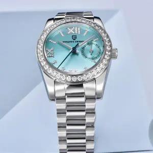 호환  파가니 디자인 2024 신제품 32MM 여성용 손목시계 우아한 럭셔리 쿼츠 시계 여성용 방수 시계 사파이