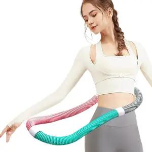 허리 스프링으로 디자인된 복부 운동 후프는 가족 피트니스 및 여행을 위한 성인 필라테스 서클에