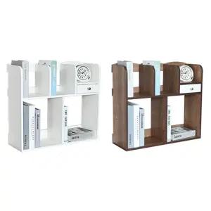 2단형 드림 책꽂이 1P 우드 서랍 책장 사무실 정리대 SNL2+2tlF