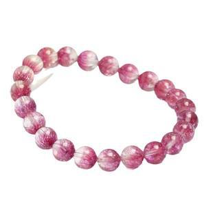 천연 불꽃석 쿼츠 8MM 슈퍼 세븐 팔찌 원석 크리스탈 힐링 패션 주얼리 17cm