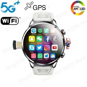 호환  GoldenSpike H18 Pro Smartwatch 남성 여성 GPS WIFI 5G 스마트 시계 로터리 카메라 NFC 앱 다운로드