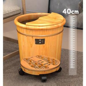 족탕기 습식 욕조 지압 찜질 원목 가정용 나무