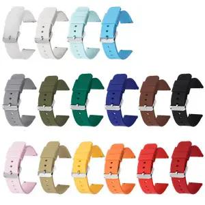 호환  20mm 시계 스트랩 22mm 24mm 시계 밴드 실리콘 고무 링크 팔찌 손목 스트랩 라이트 소프트 smartwatc