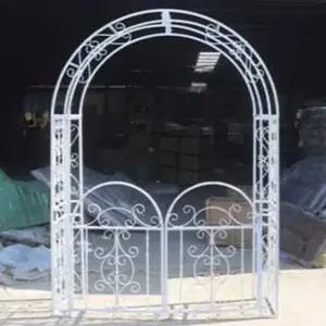 정원 정원아치 아치형 대문 빈티지 넝쿨 장미 철제 울타리